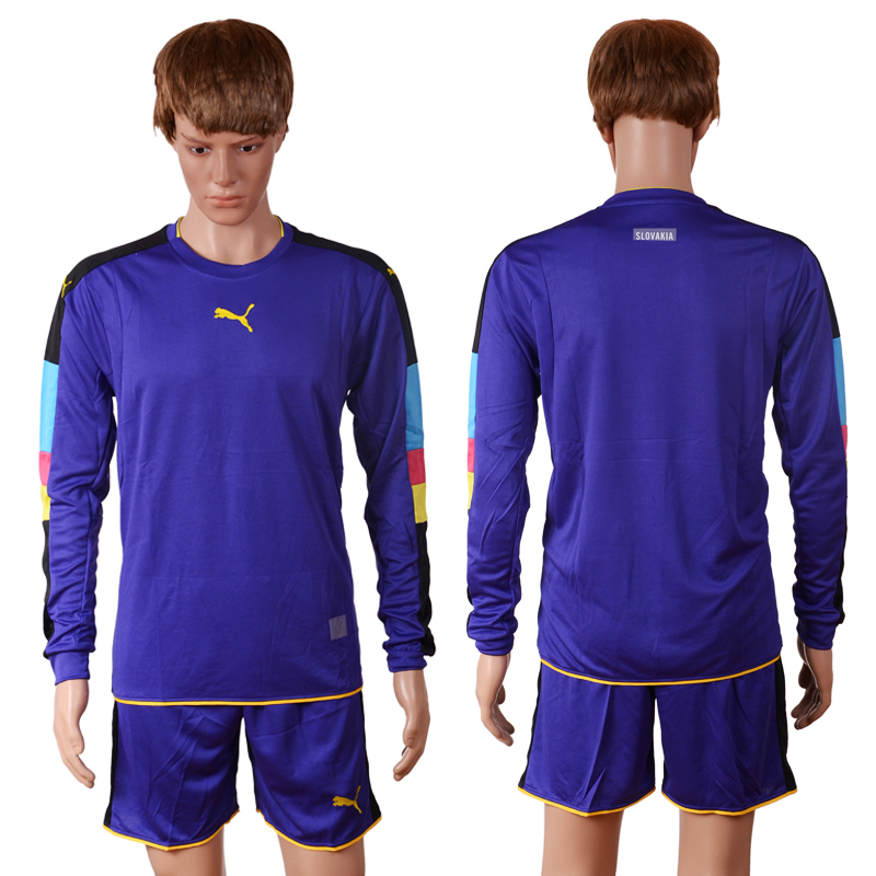 2016-17 Puma Purple General Goalkeepe Long Sleeve Soccer Jersey