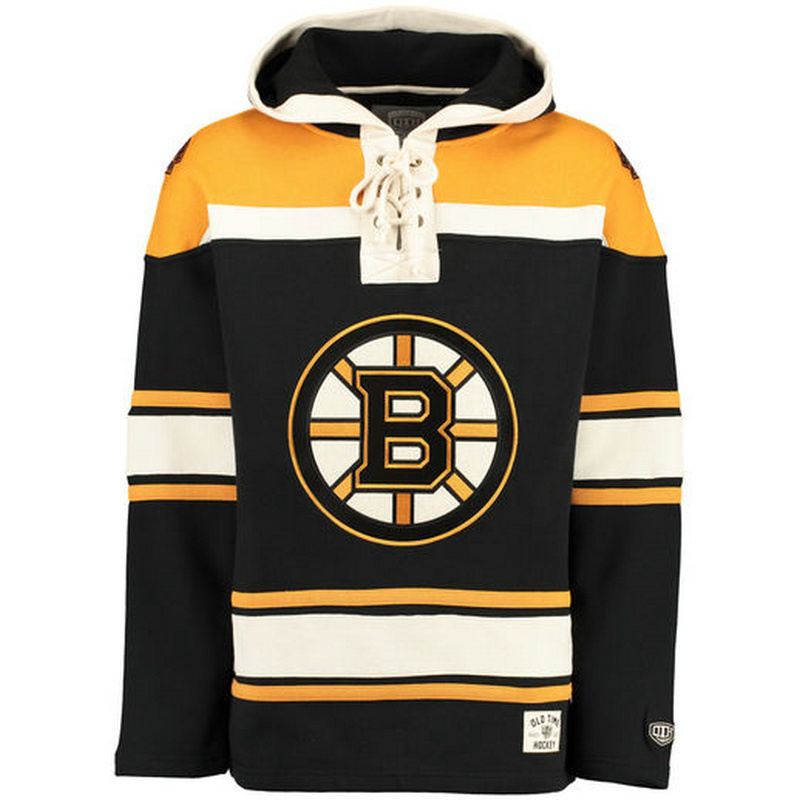 Bruins Black Men's Customized All Stitched Sweatshirt - Click Image to Close