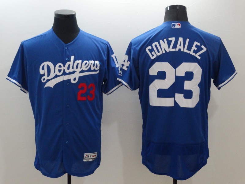 Dodgers 23 Adrian Gonzalez Blue Flexbase Jersey