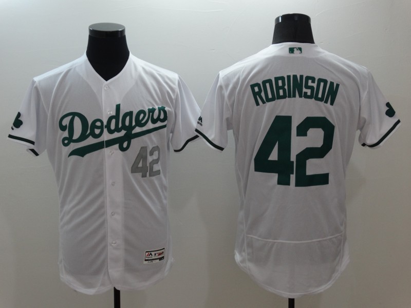 Dodgers 42 Jackie Robinson White Flexbase Jersey