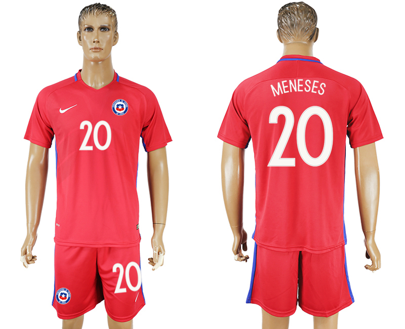 2016-17 Chile 20 MENESES Home Soccer Jersey