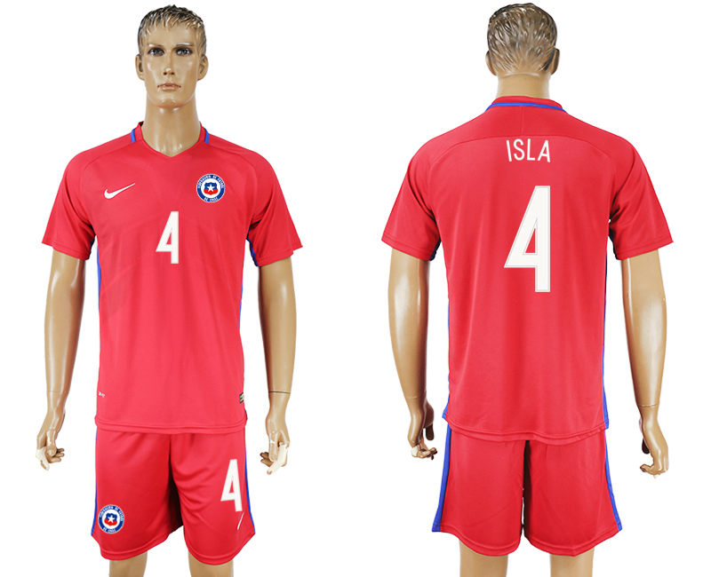 2016-17 Chile 4 ISLA Home Soccer Jersey