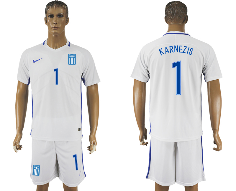 2016-17 Greece 1 KARNEZIS Home Soccer Jersey