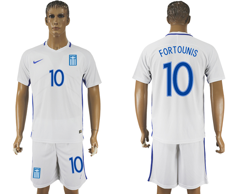 2016-17 Greece 10 FORTOUNIS Home Soccer Jersey