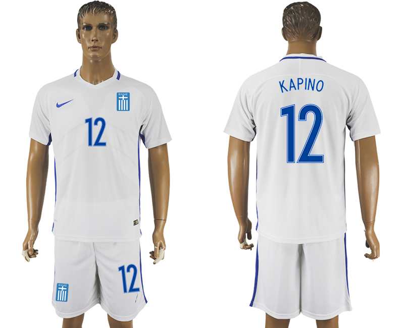 2016-17 Greece 12 KAPINO Home Soccer Jersey