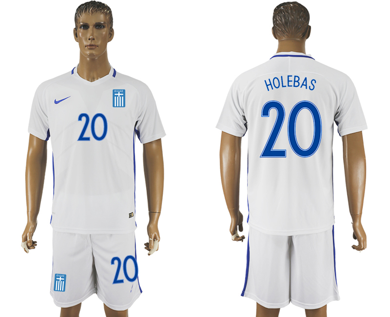 2016-17 Greece 20 HOLEBAS Home Soccer Jersey