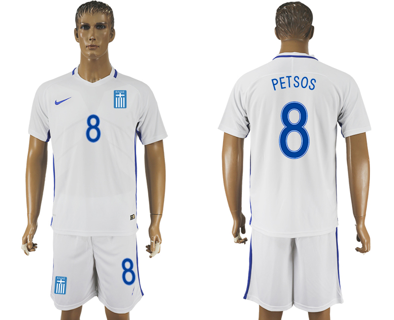 2016-17 Greece 8 PETSOS Home Soccer Jersey