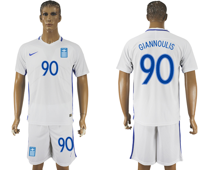 2016-17 Greece 90 GIANNOULIS Home Soccer Jersey