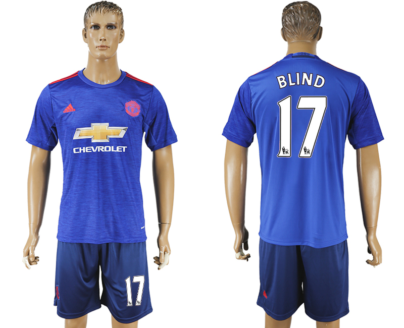 2016-17 Manchester United 17 BLIND Away Soccer Jersey