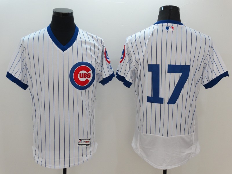 Cubs 17 Kris Bryant White Cooperstown Collection Flexbase Jersey