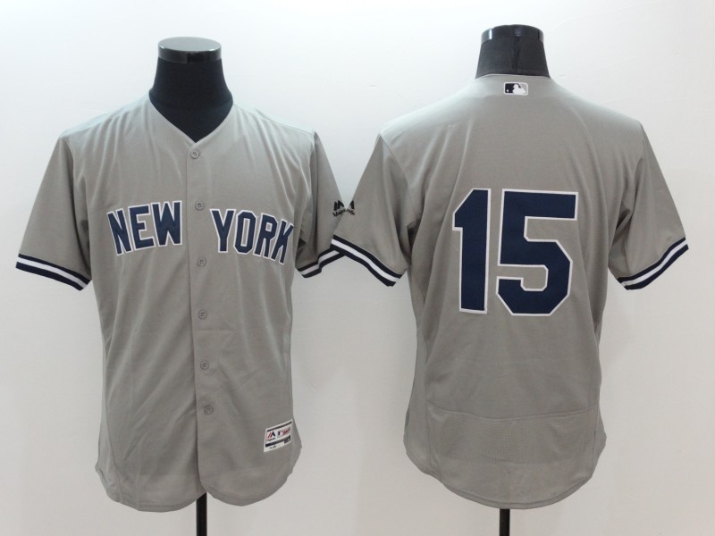 Yankees 15 Thurman Munson Grey Flexbase Jersey Yankees 15 Thurman Munson Grey Flexbase Jersey