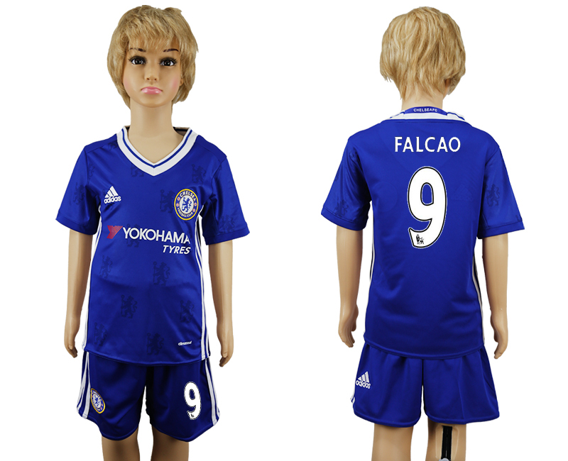 2016-17 Chelsea 9 FALCAO Home Youth Soccer Jersey