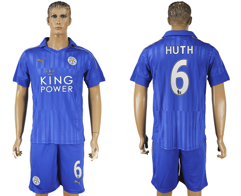 2016-17 Leicester City 6 HUTH Home Soccer Jersey