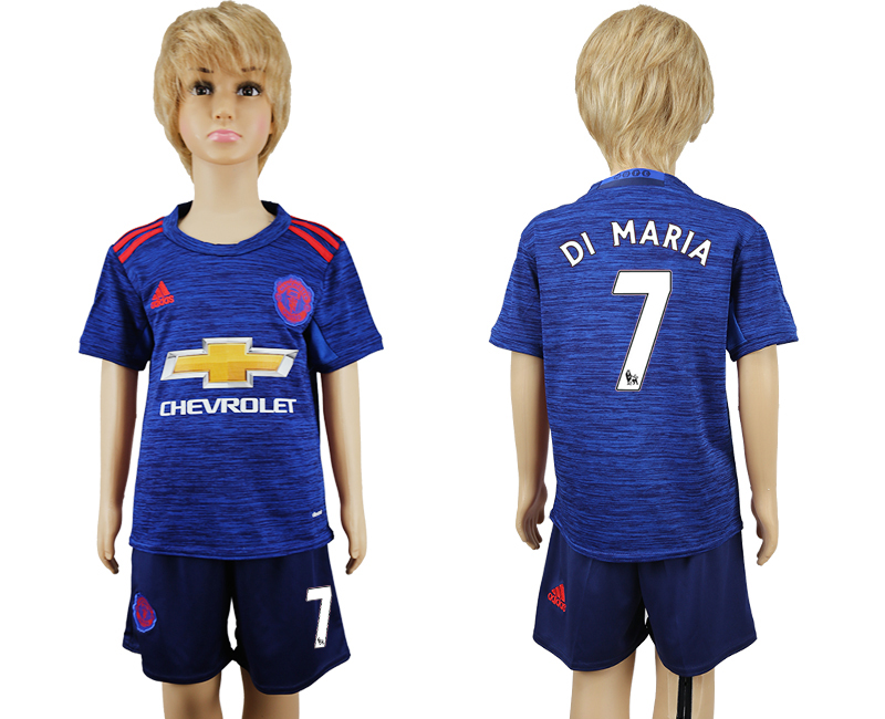 2016-17 Manchester United 7 DI MARIA Away Youth Soccer Jersey