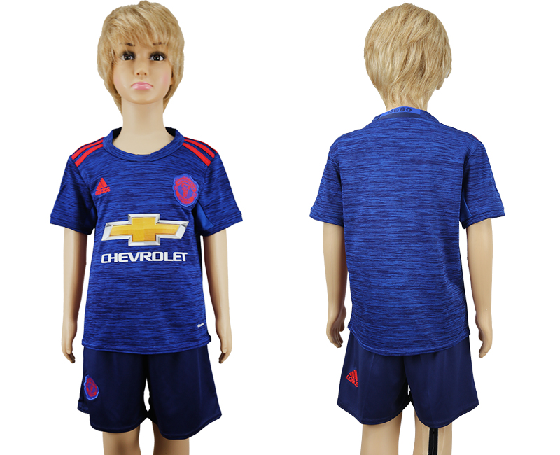 2016-17 Manchester United Away Youth Soccer Jersey