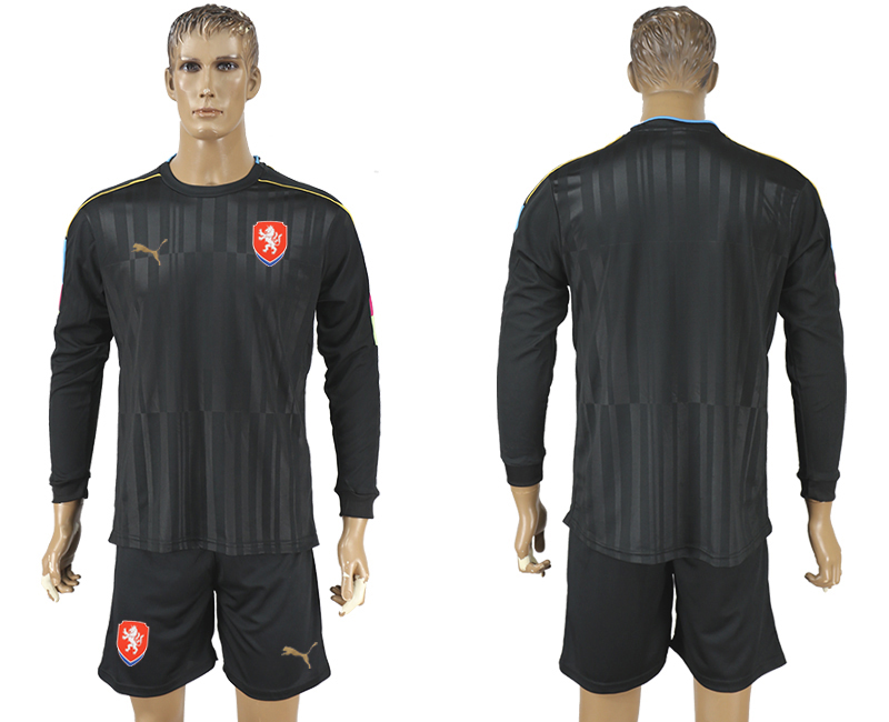 Czech Republic Goalkeeper Long Sleeve UEFA Euro 2016 Soccer Jersey