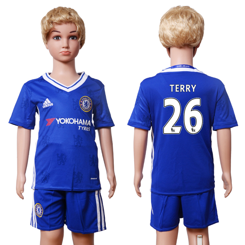 2016-17 Chelsea 26 TERRY Home Youth Soccer Jersey