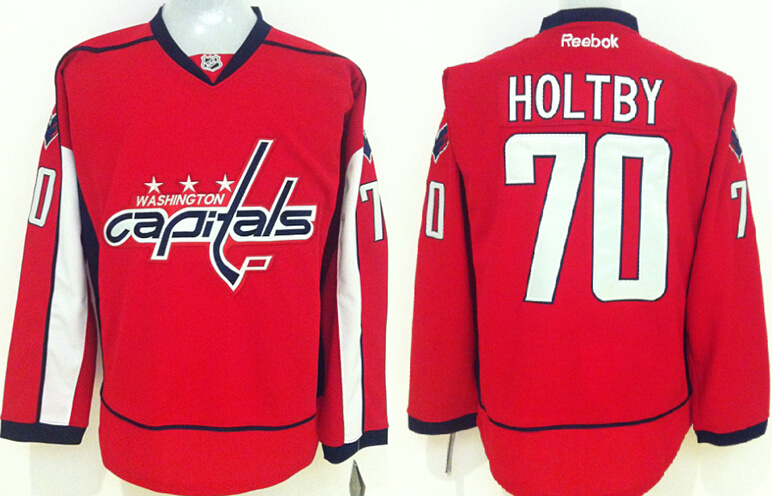 Capitals 70 Braden Holtby Red Reebok Jersey - Click Image to Close