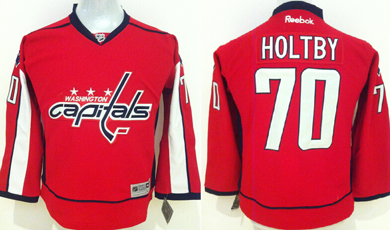 Capitals 70 Braden Holtby Red Youth Reebok Jersey