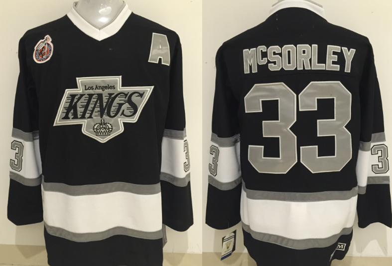 Kings 33 Marty McSorley Black CCM Jersey