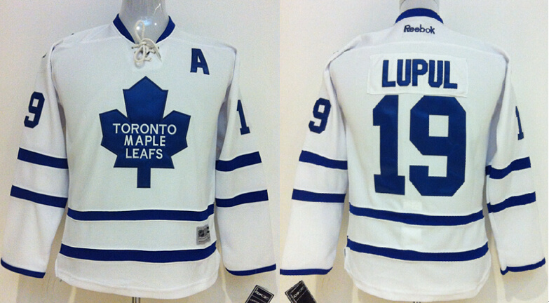 Maple Leafs 19 Joffrey Lupul White Youth Reebok Jersey - Click Image to Close