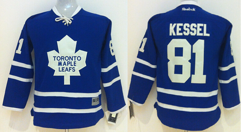 Maple Leafs 81 Phil Kessel Blue Youth Reebok Jersey - Click Image to Close