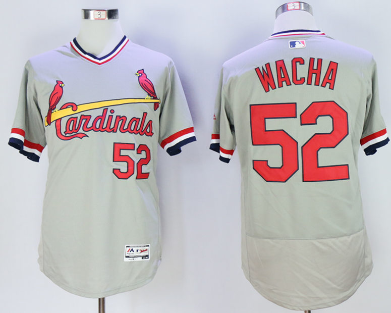 Cardinals 52 Michael Wacha Grey 1978 Turn Back The Clock Jersey