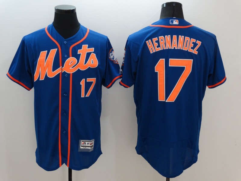 Mets 17 Keith Hernandez Blue Flexbase Jersey