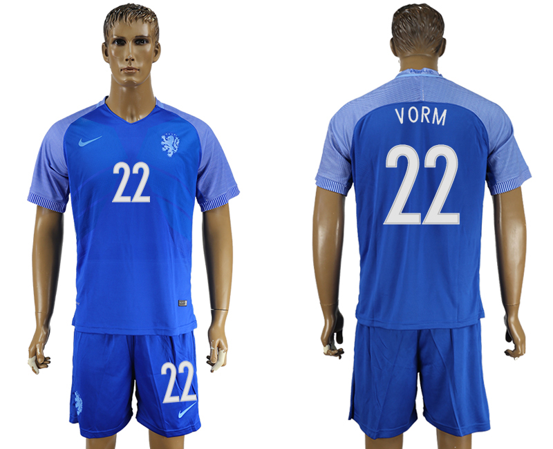 2016-17 Netherlands 22 VORM Away Soccer Jersey