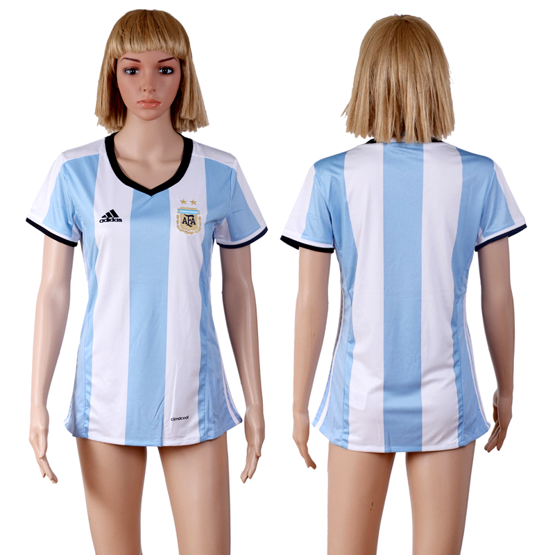 Argentina Home Women 2016 Copa America Centenario Soccer Jersey