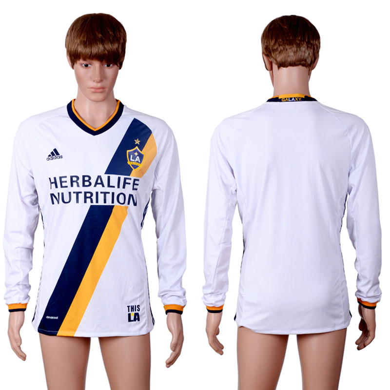 2016-17 Los Angeles Galaxy Home Long Sleeve Thailand Soccer Jersey
