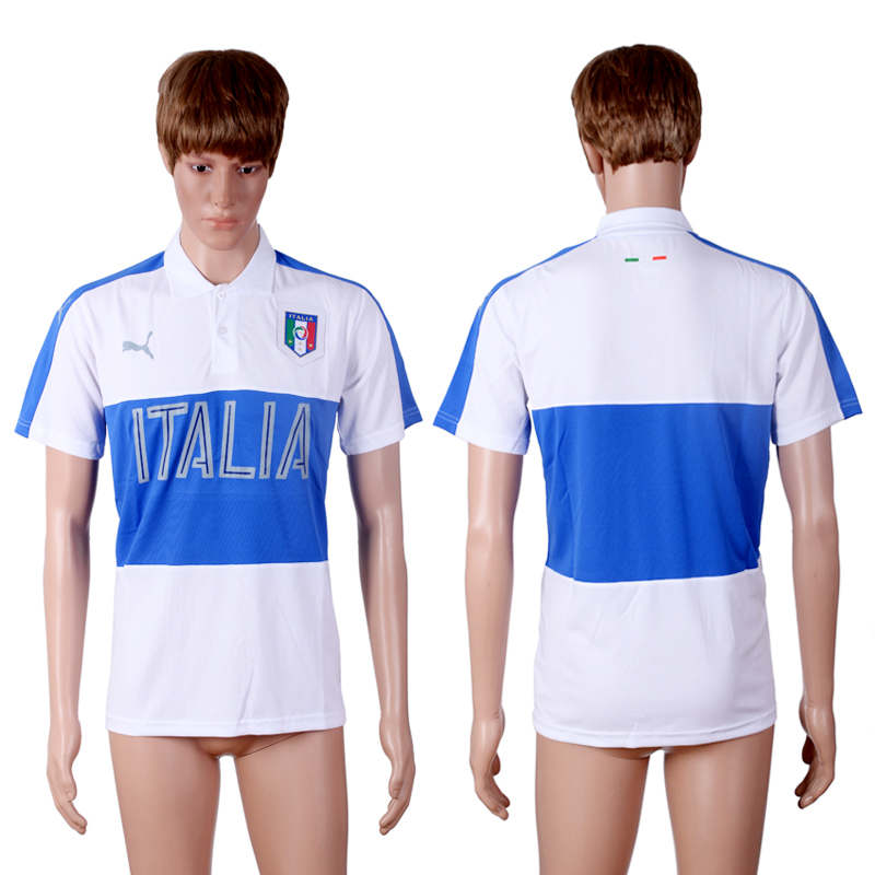 Italy White Men's Polo Shirt