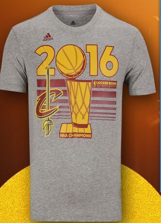 Cleveland Cavaliers adidas Grey 2016 NBA Finals Champions Men's T Shirt