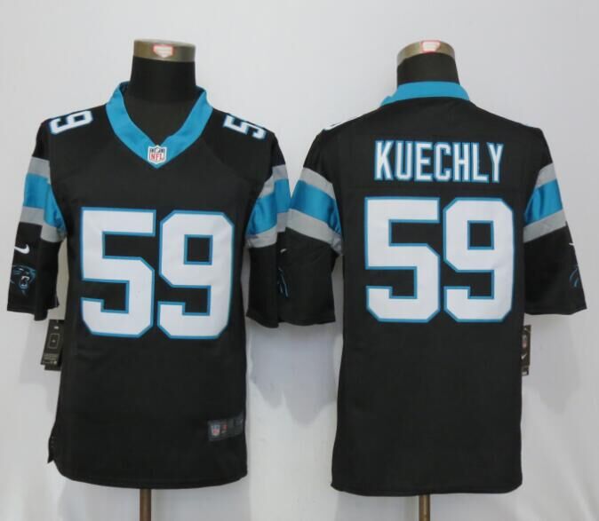 Nike Panthers 59 Luke Kuechly Black Limited Jersey