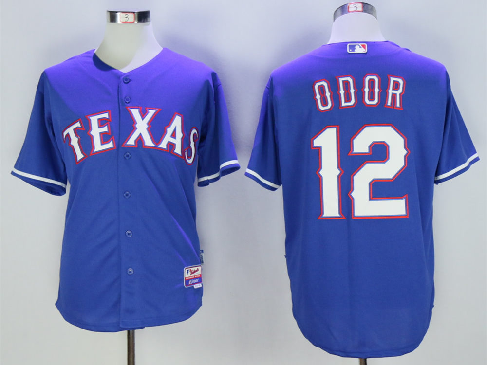 Rangers 12 Rougned Odor Blue Cool Base Jersey