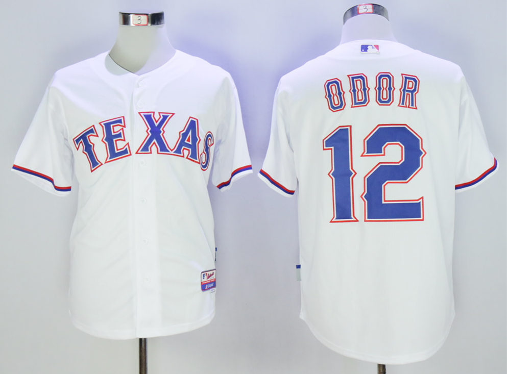 Rangers 12 Rougned Odor White Cool Base Jersey