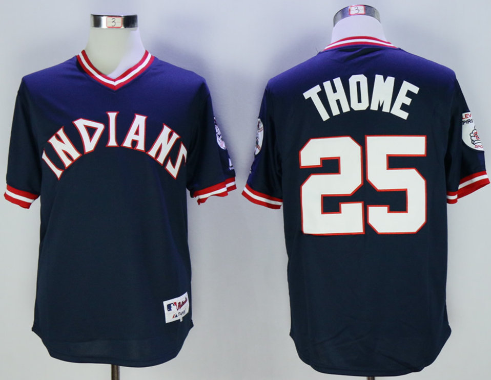 Indians 25 Jim Thome Navy 1976 Turn Back The Clock Jersey Indians 25 Jim Thome Navy 1976 Turn Back The Clock Jersey