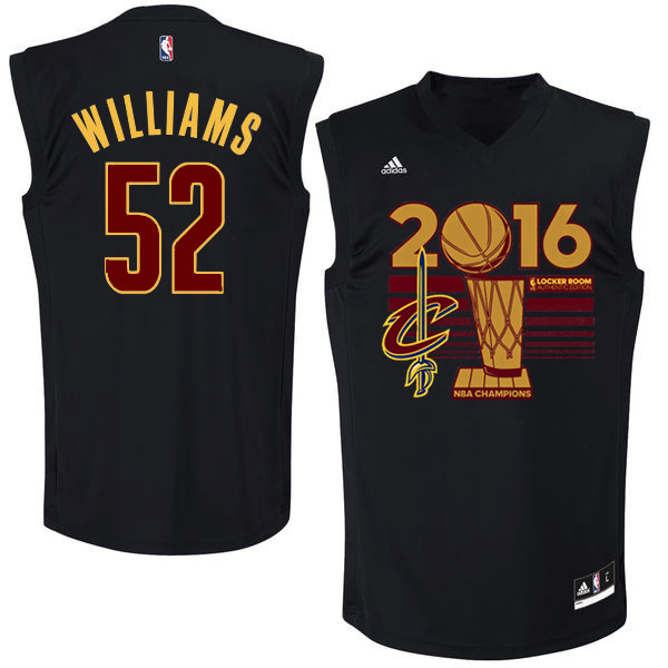Cavaliers 52 Mo Williams Black 2016 NBA Finals Champions Jersey