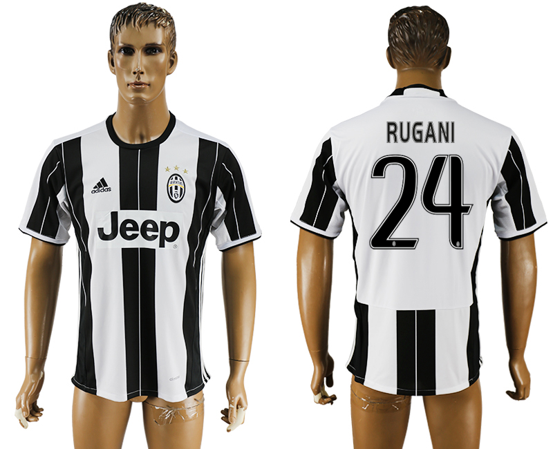 2016-17 Juventus 24 RUGANI Home Thailand Soccer Jersey 2016-17 Juventus 24 RUGANI Home Thailand Soccer Jersey