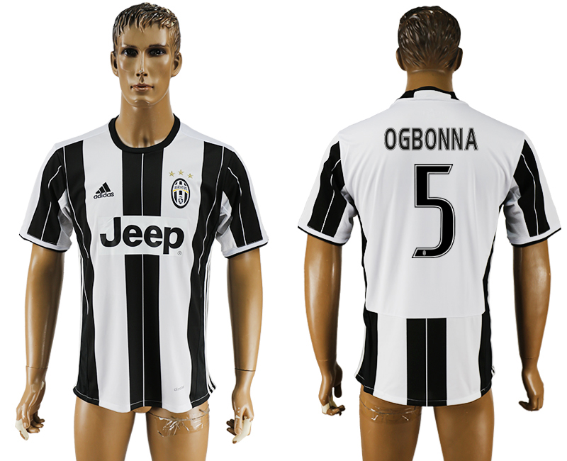 2016-17 Juventus 5 OGBONNA Home Thailand Soccer Jersey 2016-17 Juventus 5 OGBONNA Home Thailand Soccer Jersey