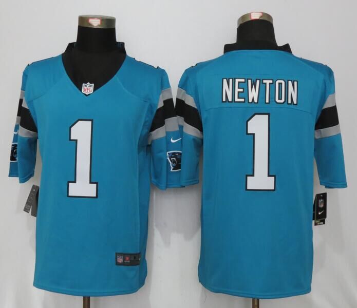 Nike Panthers 1 Cam Newton Blue Limited Jersey Nike Panthers 1 Cam Newton Blue Limited Jersey