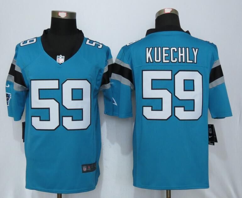 Nike Panthers 59 Luke Kuechly Blue Limited Jersey