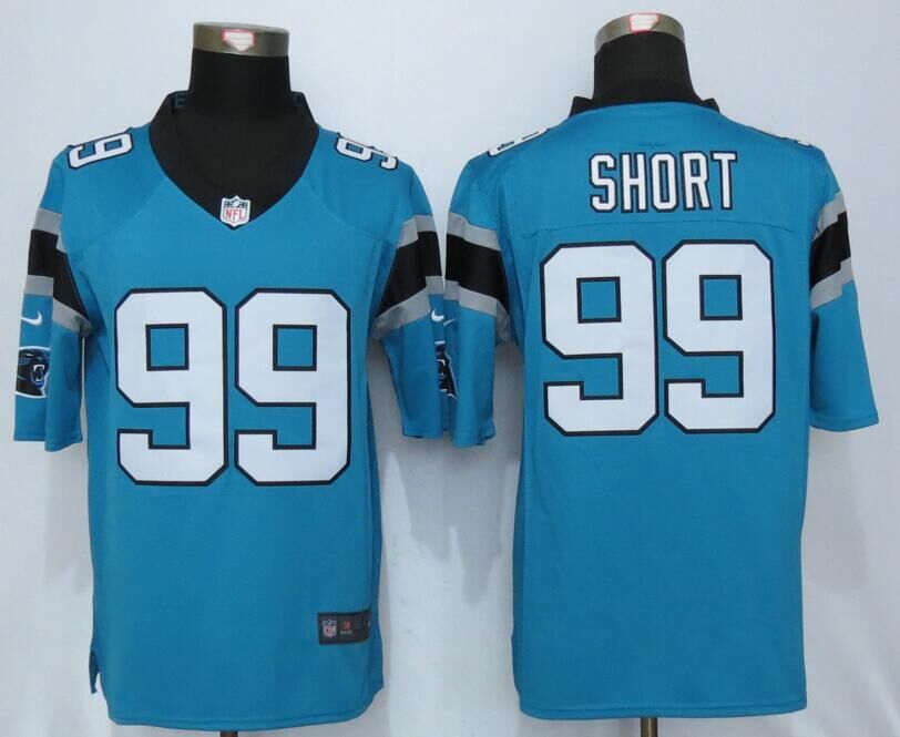 Nike Panthers 99 Kawann Short Blue Limited Jersey