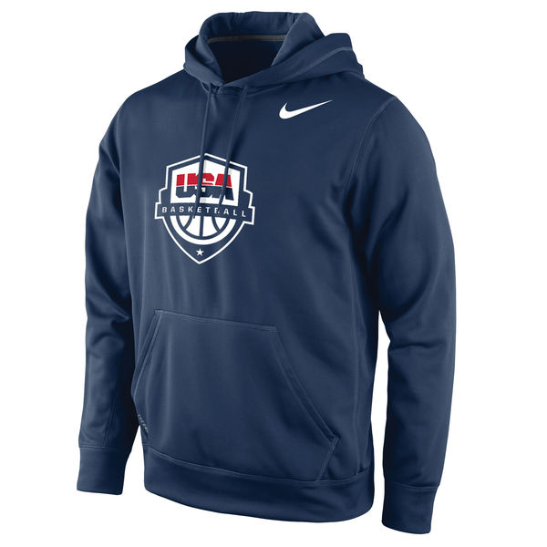Team USA Basketball Nike Logo Pullover Hoodie Navy - Click Image to Close