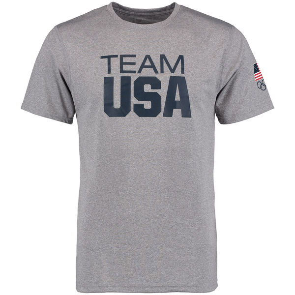 Team USA Coast to Coast Performance T-Shirt Heather Grey
