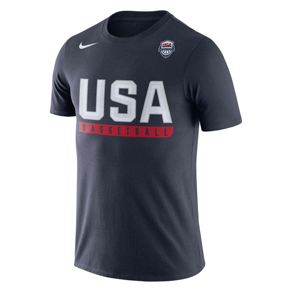 USA Basketball Nike Practice Dri FIT T-Shirt Navy