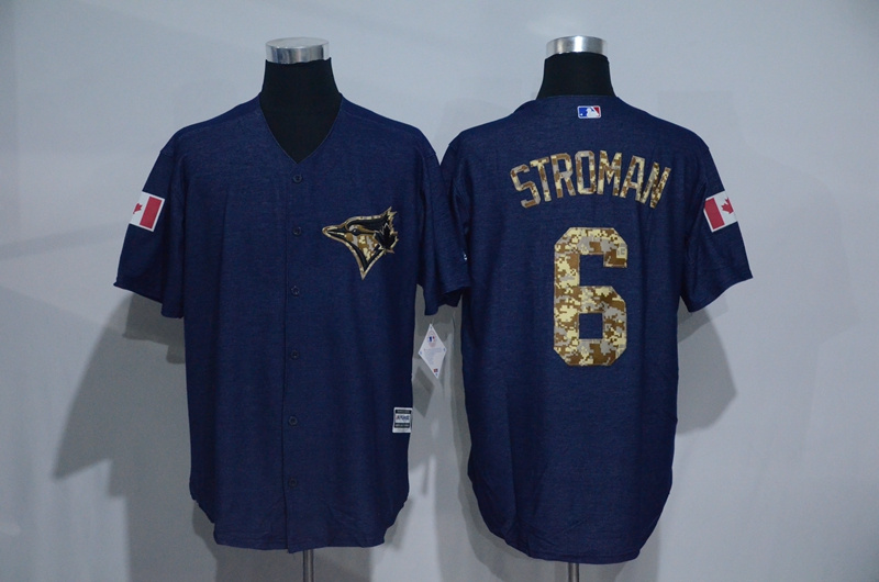 Blue Jays 6 Marcus Stroman Navy Salute To Service New Cool Base Jersey