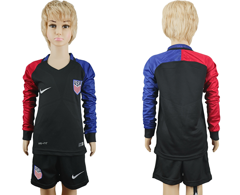 2016-17 USA Youth Long Sleeve Away Soccer Jersey