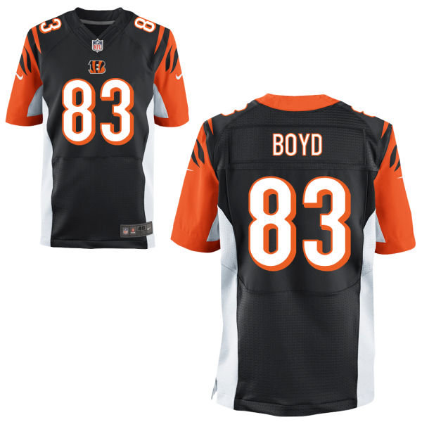 Nike Bengals 83 Tyler Boyd Black Elite Jersey - Click Image to Close