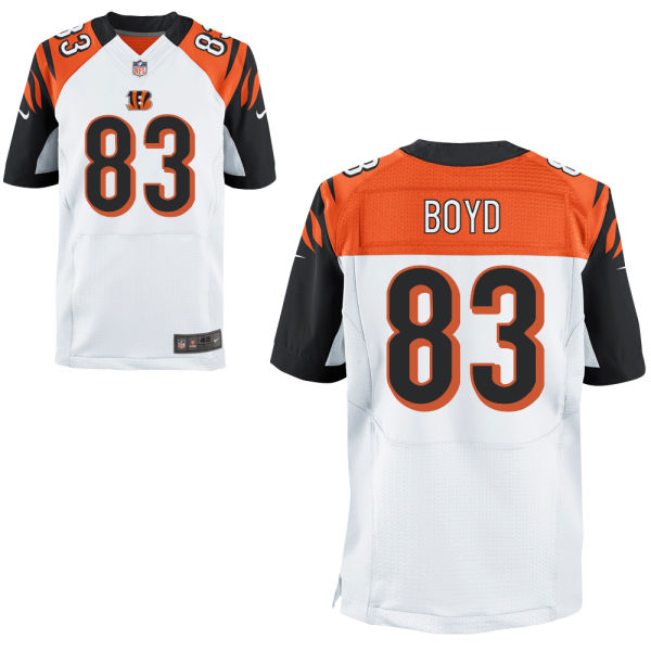 Nike Bengals 83 Tyler Boyd White Elite Jersey - Click Image to Close